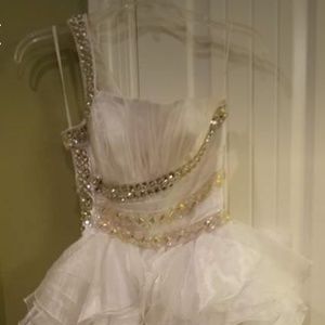 White prom dress